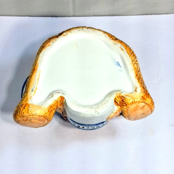 Vintage 1994 Tender Heart Porcelain and Ceramic Tedy Bear Decorative Cookie Jar - Picture 9 of 11